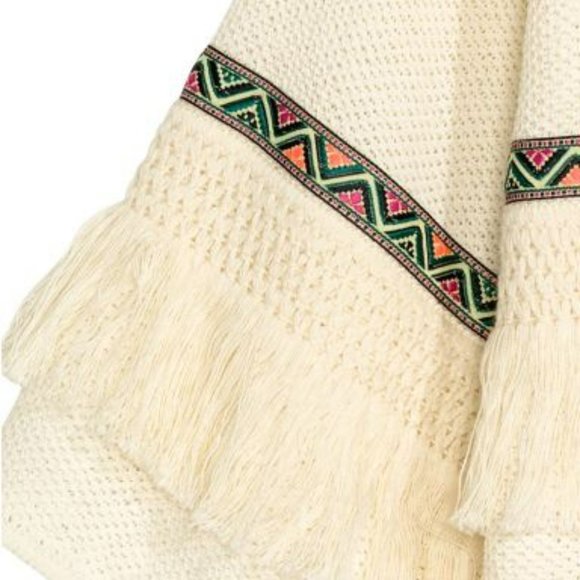 H&M Light Beige Cardigan with Fringes - Picture 5 of 5